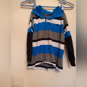 Blue collar polo shirt